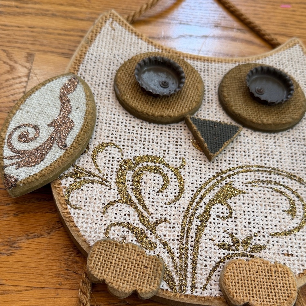 Source Unknown Owl Wall Hanging - Brown and White - Picture 2 of 6